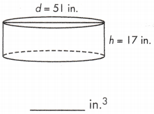 formula for volume of a cylinder