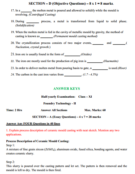  Foundry Technology Syllabus 