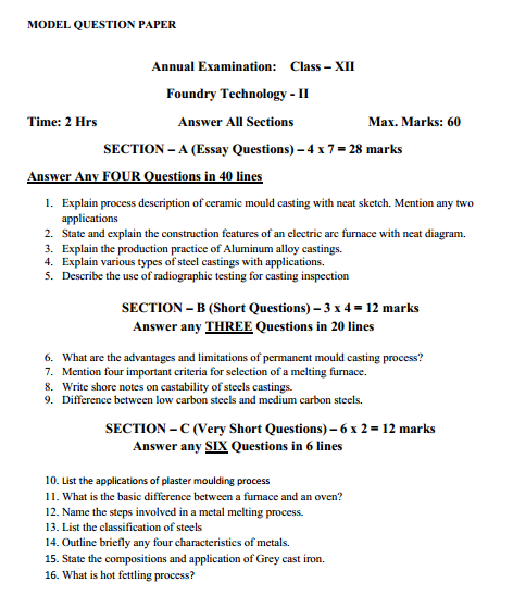  Foundry Technology Syllabus 