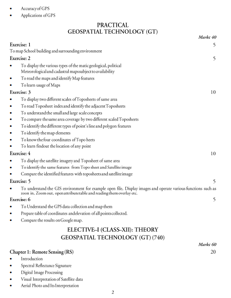  Geo Spatial Technology Syllabus 