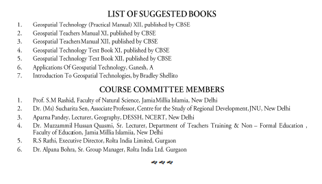  Geo Spatial Technology Syllabus 
