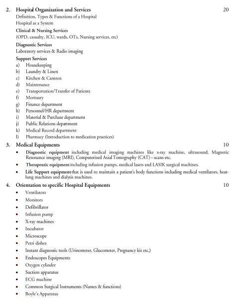  Healthcare Sciences Syllabus 
