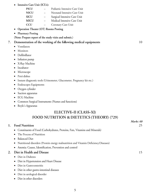  Healthcare Sciences Syllabus 