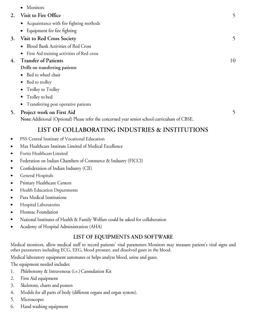  Healthcare Sciences Syllabus 