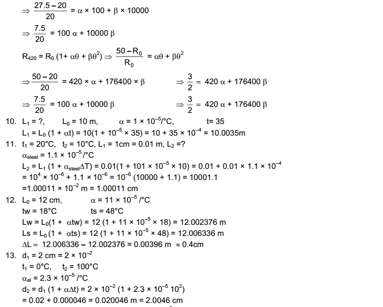 Heat and Temperature HC Verma Concepts of Physics Solutions