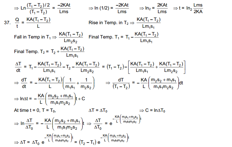 Heat Transfer HC Verma Concepts of Physics Solutions