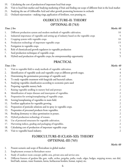  Horticulture Syllabus 