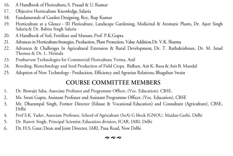 Horticulture Syllabus 