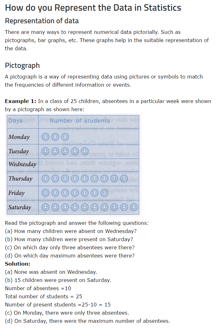 How to Represent the Data in Statistics