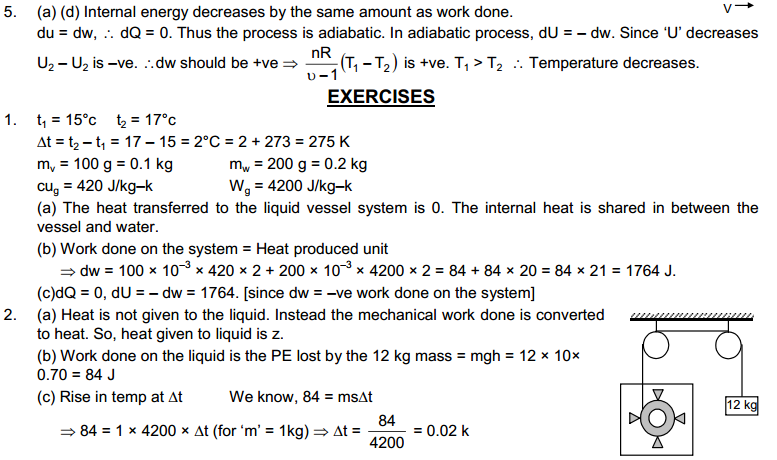Laws of Thermodynamics HC Verma Concepts of Physics Solutions