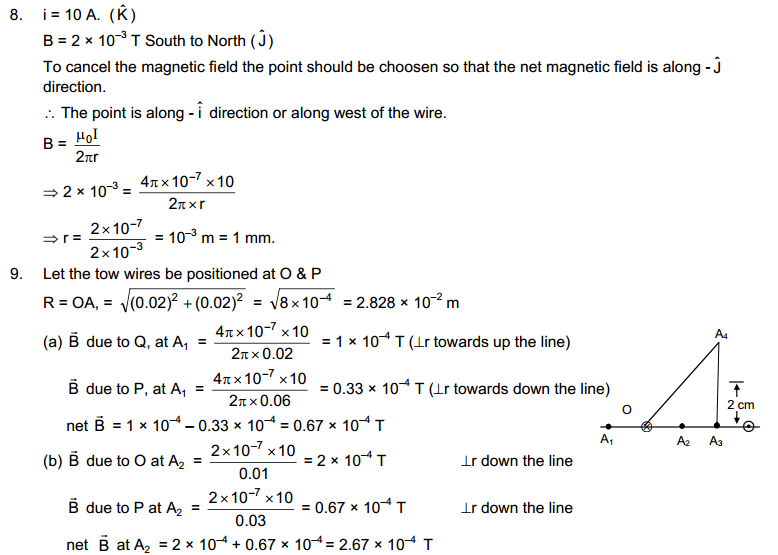 Magnetic Field Due to Current HC Verma Concepts of Physics Solutions