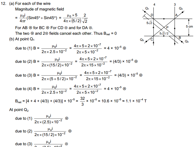 Magnetic Field Due to Current hc verma solutions ebook