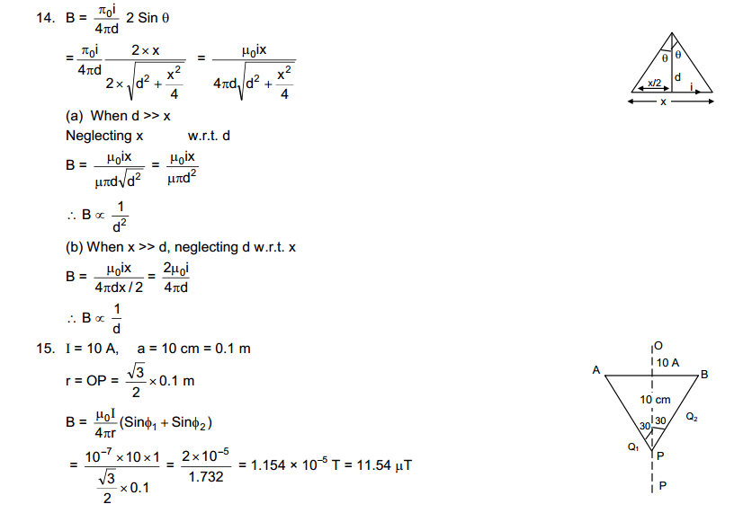 Magnetic Field Due to Current hc verma solutions ebook