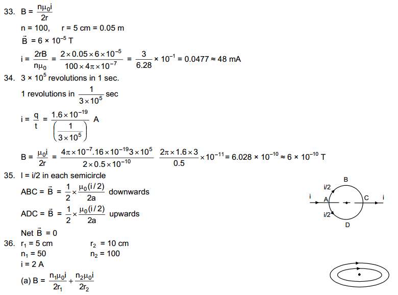 Magnetic Field Due to Current HC Verma Very Short Answer Type Solutions
