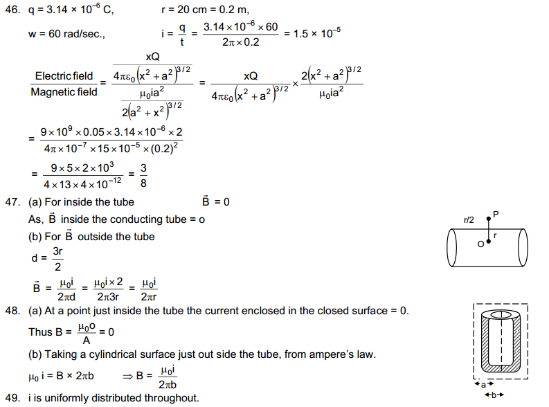 Magnetic Field Due to Current HC Verma Short Answer Type Solutions