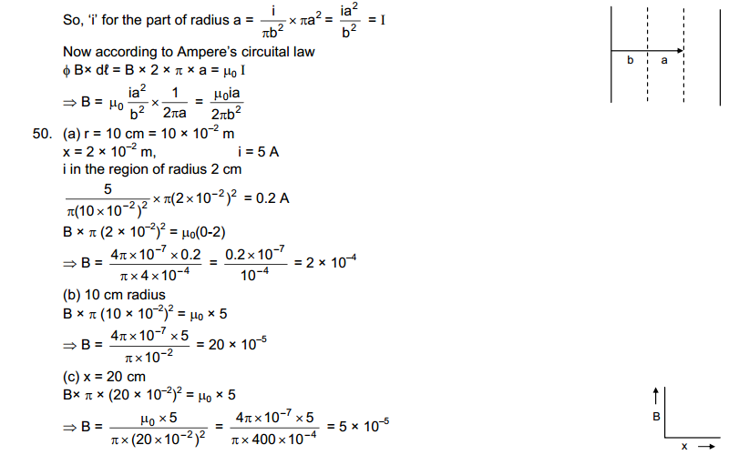Magnetic Field Due to Current HC Verrma Objective Solutions
