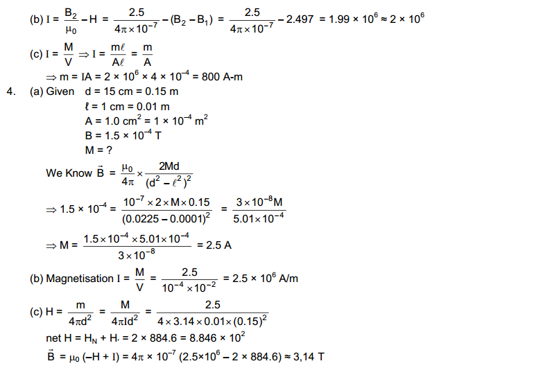 Magnetic Properties of Matter HC Verma Concepts of Physics Solutions