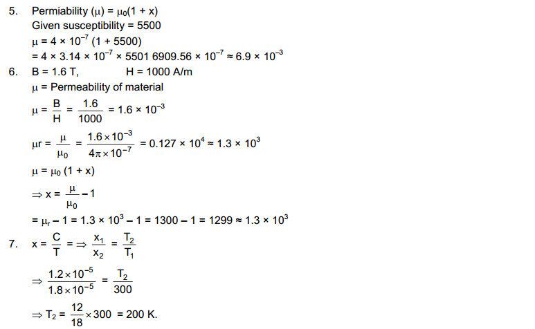 Magnetic Properties of Matter HC Verma Concepts of Physics Solutions