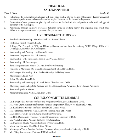 Marketing and Salesmanship Syllabus 