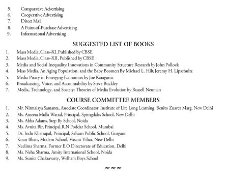 Mass Media Studies & Production Syllabus