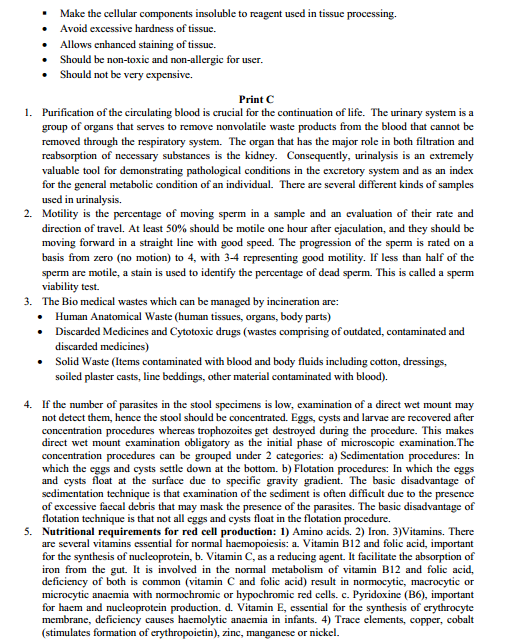  Medical Diagnostics Syllabus 