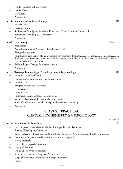  Medical Diagnostics Syllabus 