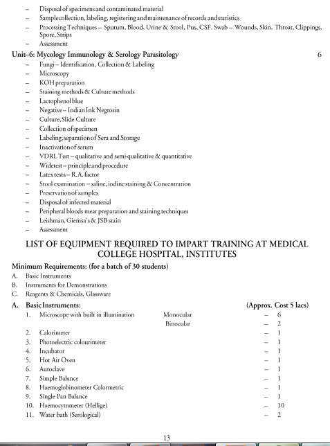  Medical Diagnostics Syllabus 