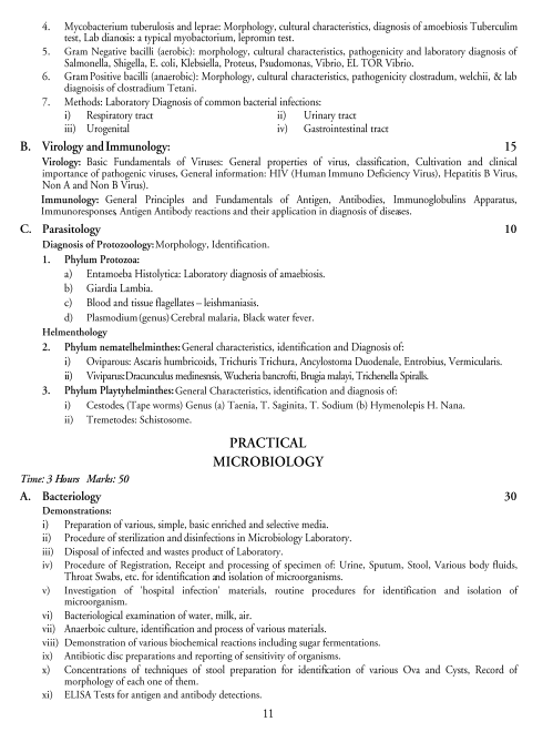  Medical Laboratory Techniques Syllabus 