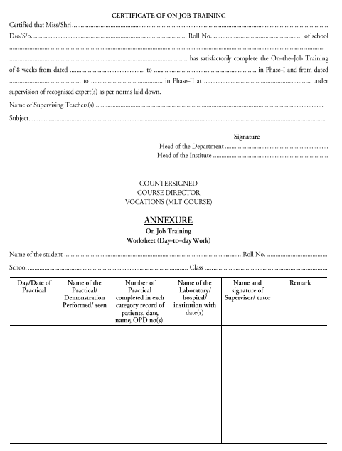  Medical Laboratory Techniques Syllabus 