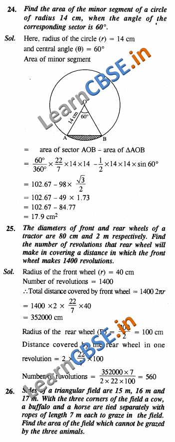 NCERT Solutions for Class 10 Maths Chapter 12
