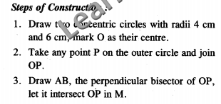 CBSE Class 10 Constructions Solutions Exemplar Solutions SAQ 3 marks