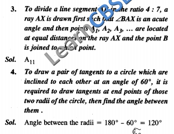  NCERT Exemplar Solutions CBSE Class 10 Maths Constructions VSAQ 