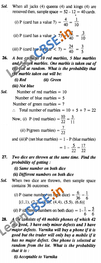 NCERT Solutions for Class 10 Maths Exemplar Solutions SAQ 3 Marks