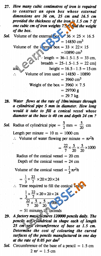 NCERT Solutions for Class 10 Maths Chapter 13