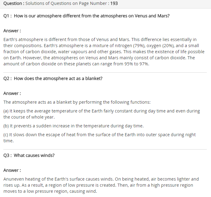NCERT Solutions For Class 9 Science Natural Resources