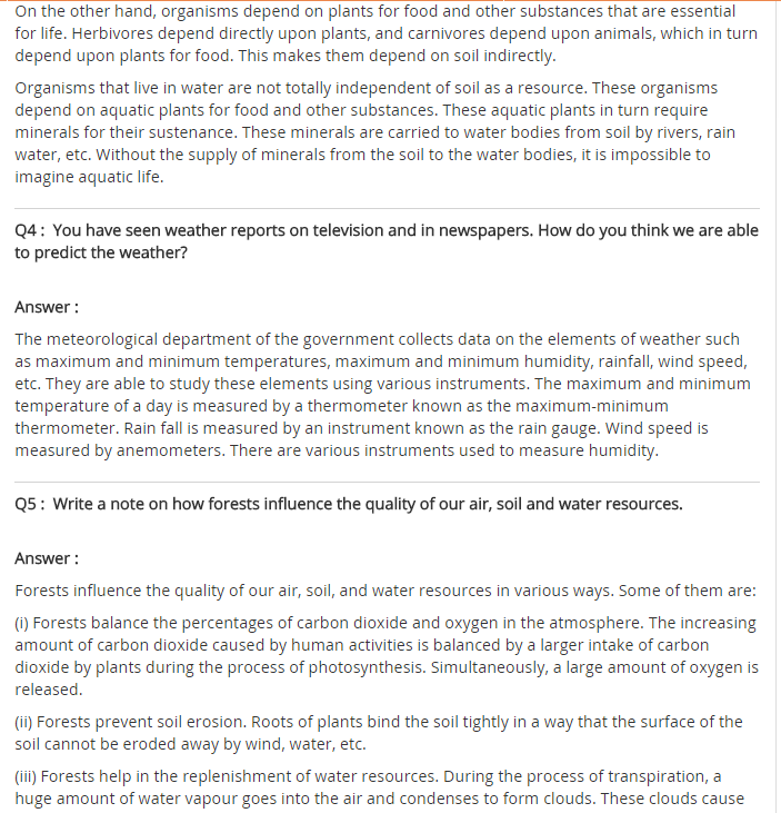 NCERT Solutions For Class 9 Science Chapter 14 Natural Resources