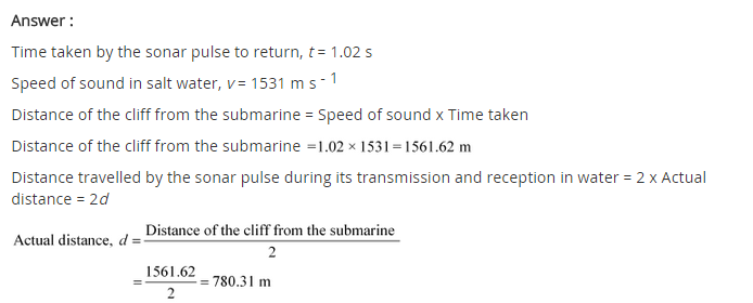 NCERT Solutions For Class 9 Science Chapter 12 Sound