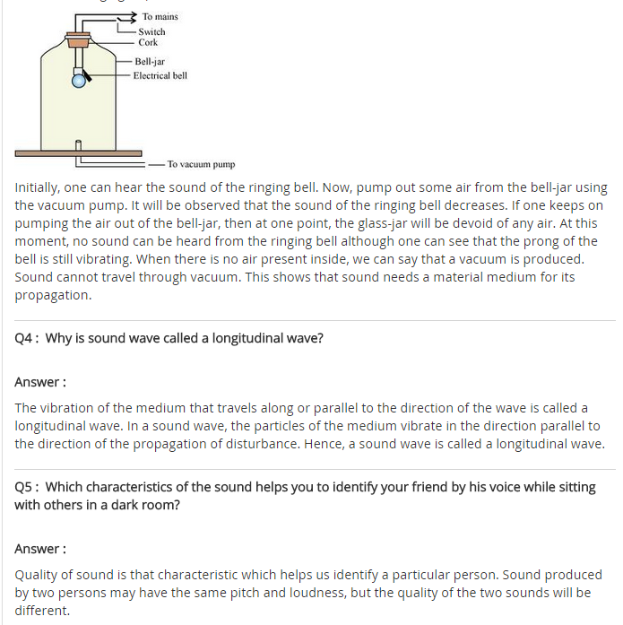 NCERT Solutions For Class 9 Science Chapter 12 Sound