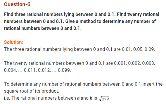 Extra Qusestions for Class 9 Maths NCERT Chapter 1