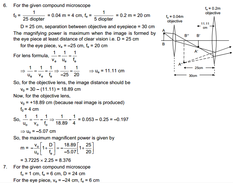 Optical Instruments HC Verma Concepts of Physics Solutions