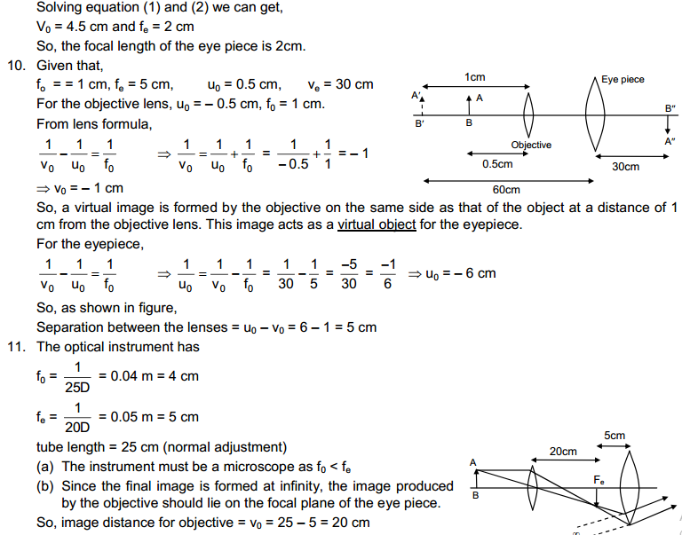 Optical Instruments HC Verma Concepts of Physics Solutions