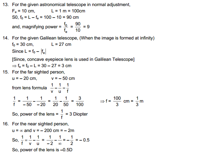 Optical Instruments HC Verma Concepts of Physics Solutions