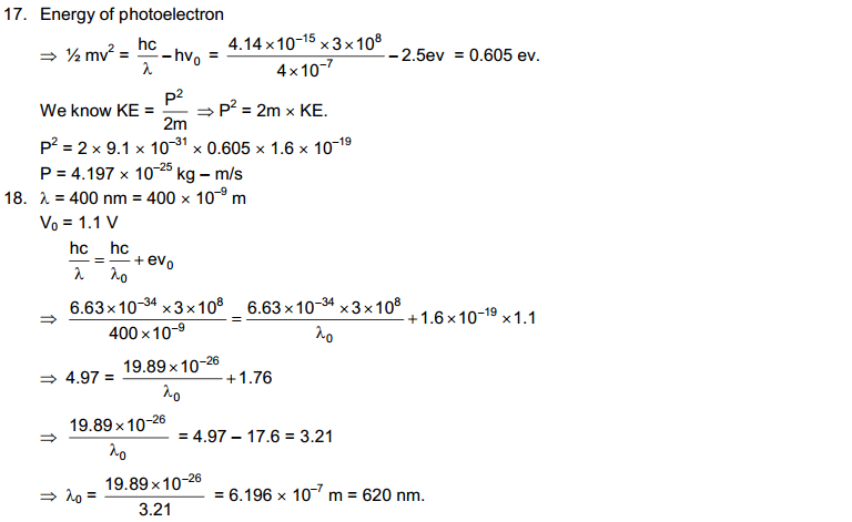 Photo Electric Effect hc verma solutions download