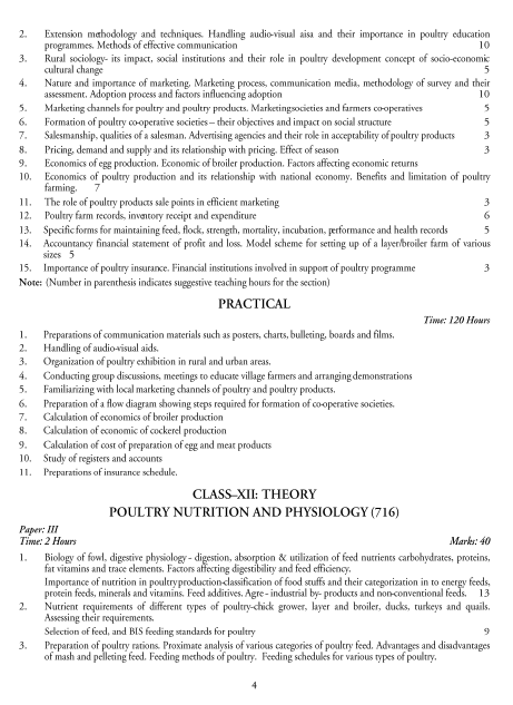  Poultry Farming Syllabus 