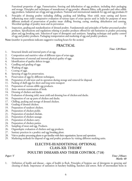 Poultry Farming Syllabus 