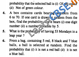  Probability CBSE Class 10 Maths HOTS 01 