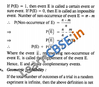 NCERT Solutions for Class 10 Maths Probability Notes,