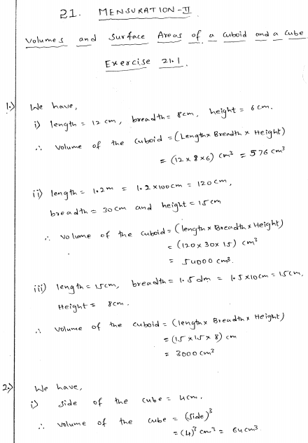 rd-sharma-22-mensuration-ii-volumes-and-surface-areas-of-a-cuboid-and-cube-ex-21-1-q-1