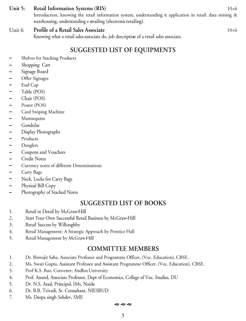  Retail Syllabus 