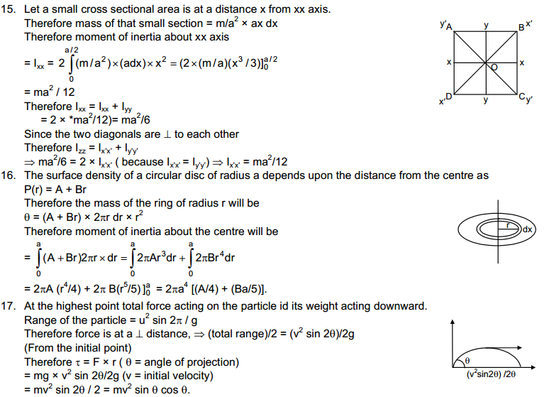 Rotational Mechanics HC Verma Concepts of Physics Solutions